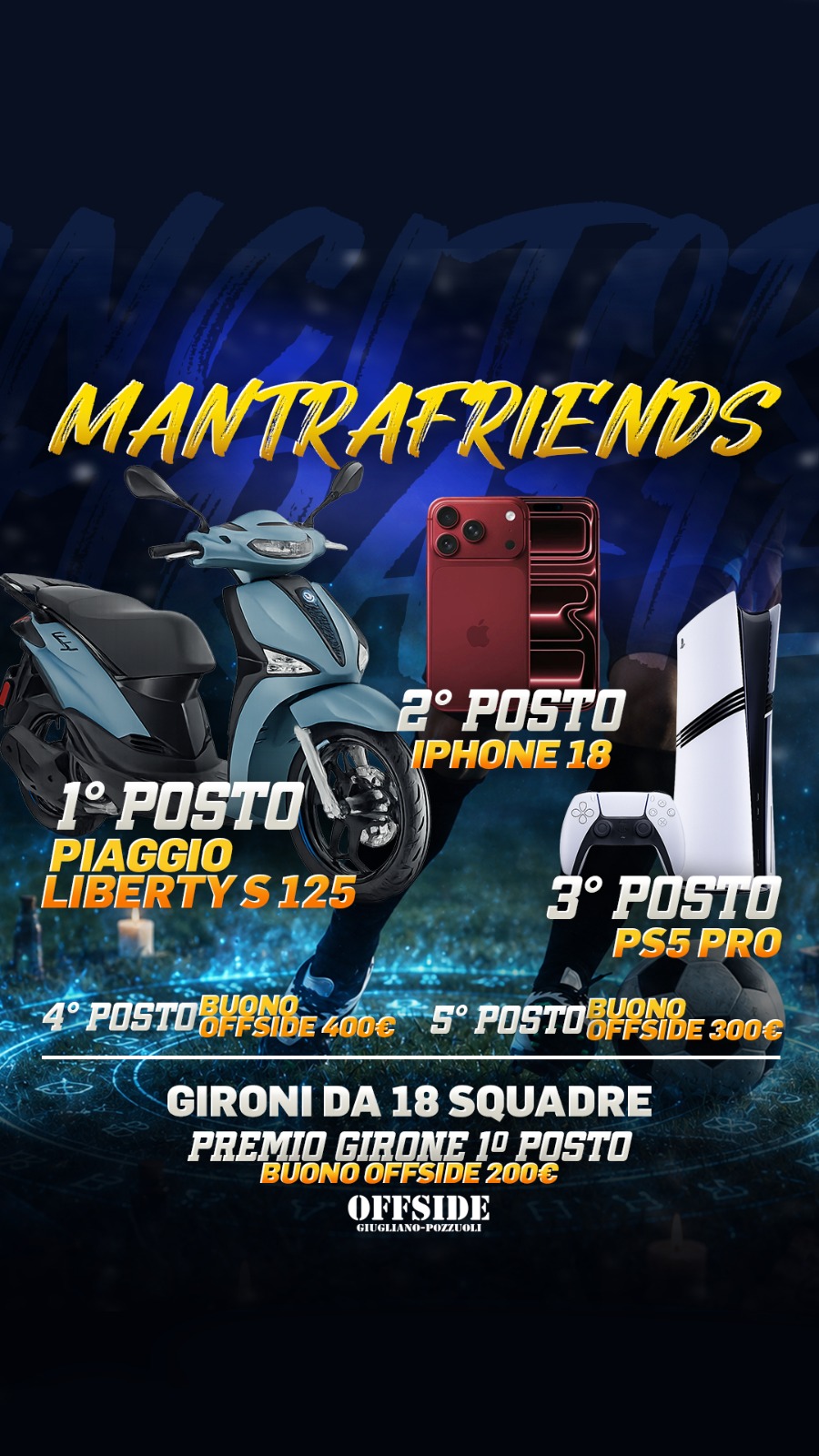 Locandina premi Mantrafriends 2026/2027